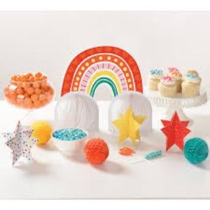 Retro Rainbow Table 7 Piece Decorating Kit